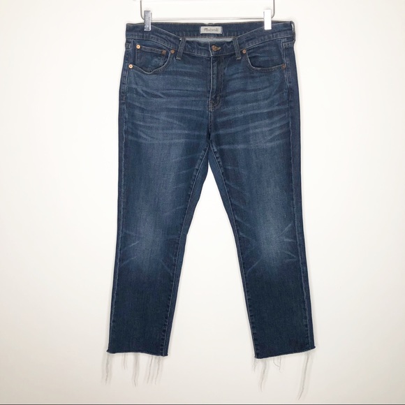 Madewell Denim - Madewell | The Slim Boyjean Raw Hem Jeans Sz 29